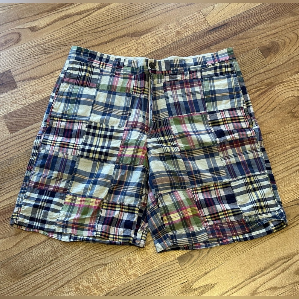 J. Crew Madras Plaid Men’s Shorts size 34